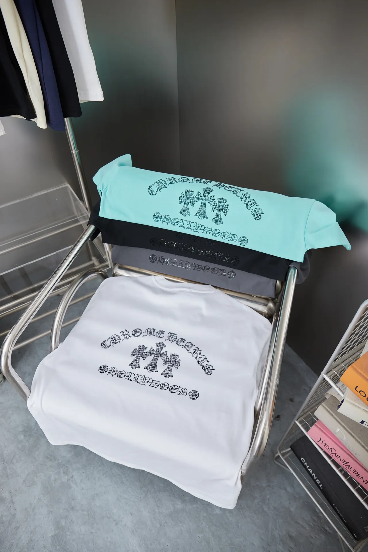 Ch*ome Hearte 26SS New Arrival 100% 32 1X 1 ：Black/White/Gray/Blue Size：S/M/L/XL